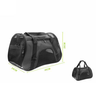 Cestovní přepravní taška pro domácí mazlíčky Nunbell AirFlow - černá M