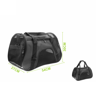 Cestovní přepravní taška pro domácí mazlíčky Nunbell AirFlow - černá L