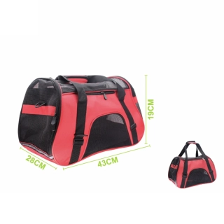 Cestovní přepravní taška pro domácí mazlíčky Nunbell AirFlow - červená