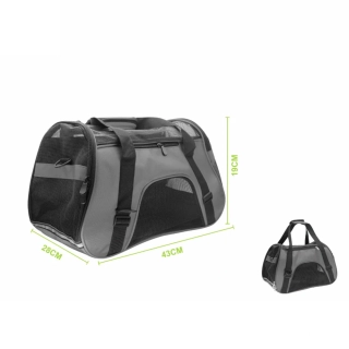 Cestovní přepravní taška pro domácí mazlíčky Nunbell AirFlow - šedá