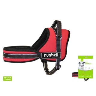Postroj pro psy Nunbell - červený S
