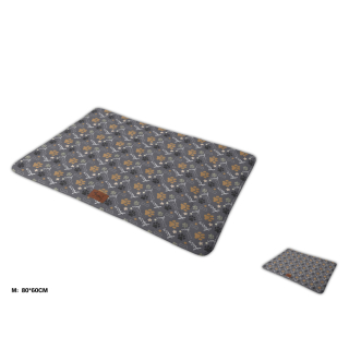 Podložka pro psy s motivem tlapek Nunbell - šedá M