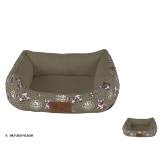 Pelíšek pro psy s motivem Nunbell - zelený S