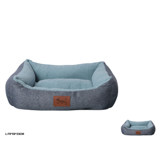 Pelíšek pro psy fleece Nunbell - modrý L