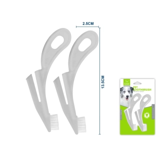 Ergonomické kartáčky na zuby Nunbell - 2 ks šedé