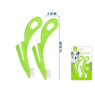 Ergonomické kartáčky na zuby Nunbell - 2 ks zelené