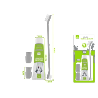 Dentální sada pro psy Nunbell - 4 ks máta - šedá