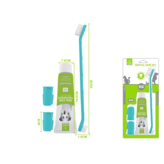 Dentální sada pro psy Nunbell - 4 ks máta - modrá