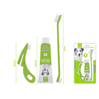 Dentální sada pro psy Nunbell - 3 ks máta - zelená