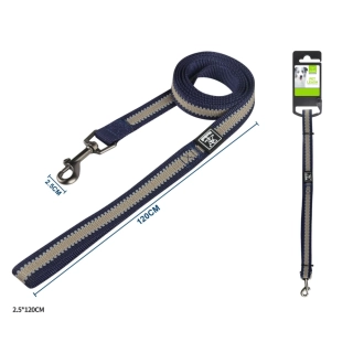 Vodítko pro psy Double Nunbell - tmavě modré 120 cm XL