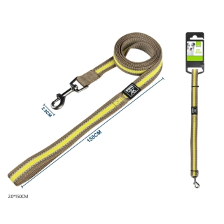 Vodítko pro psy Double Nunbell - hnědé 150 cm L