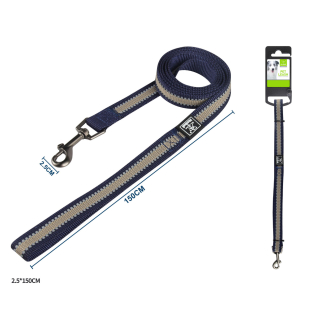 Vodítko pro psy Double Nunbell - tmavě modré 150 cm XL