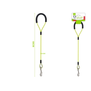 Ocelové vodítko pro psy Nunbell - zelené