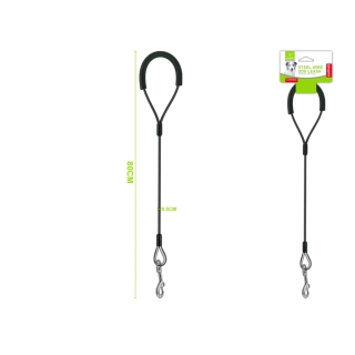 Ocelové vodítko pro psy Nunbell - černé