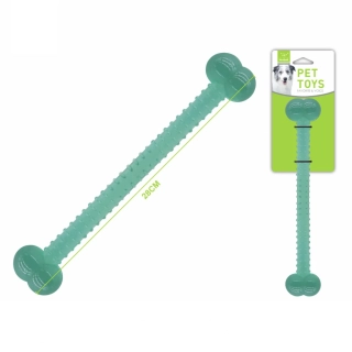 Gumová hračka pro psy Nunbell – Kost s výstupky (zelená)
