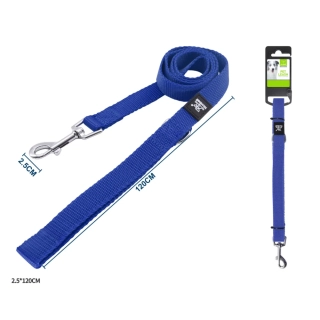 Vodítko pro psy Classic Nunbell - modré 120 cm XL