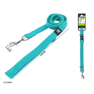 Vodítko pro psy Classic Nunbell - tyrkysové 120 cm XL