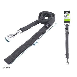 Vodítko pro psy Classic Nunbell - antracit 150 cm XL