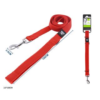 Vodítko pro psy Classic Nunbell - červené 150 cm XL