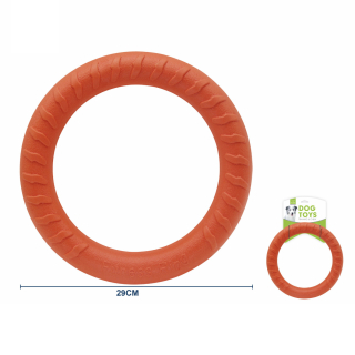 Gumový kruh na aportování pro psy Nunbell – Fitness Ring M (oranžový)