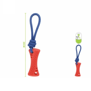 Gumová hračka pro psy Nunbell – Přetahovadlo s lanem
