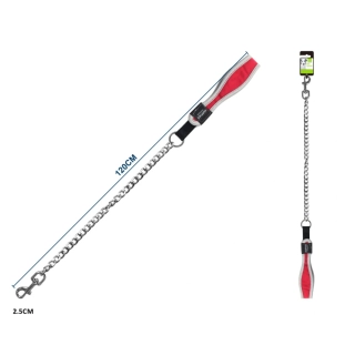 Kovové vodítko s ergonomickou rukojetí Nunbell - červené S