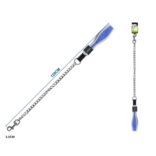 Kovové vodítko s ergonomickou rukojetí Nunbell - modré S