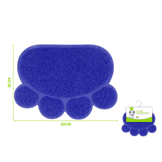 Podložka pod misky a toaletu Nunbell Tlapka modrá L