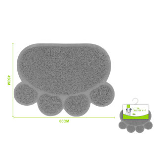 Podložka pod misky a toaletu Nunbell Tlapka šedá L