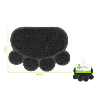 Podložka pod misky a toaletu Nunbell Tlapka černá L