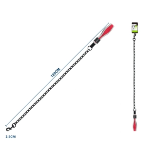 Kovové vodítko s ergonomickou rukojetí Nunbell - červeno-černé