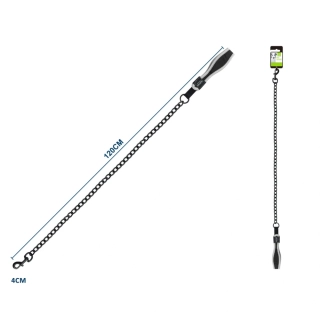 Kovové vodítko s ergonomickou rukojetí Nunbell - černo-černé L
