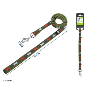 Vodítko pro psy Kost Nunbell - zelené 150 cm
