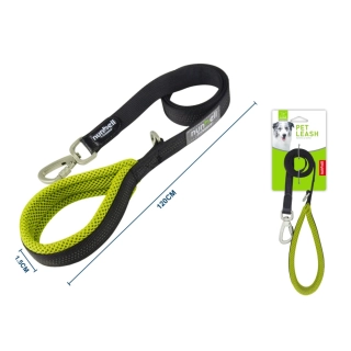 Vodítko pro psy s ergonomickou rukojetí Profi Nunbell - žluté S