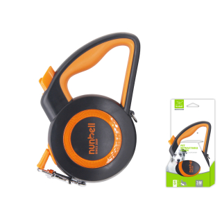 Samonavíjecí vodítko Design Nunbell - oranžovo-černé S