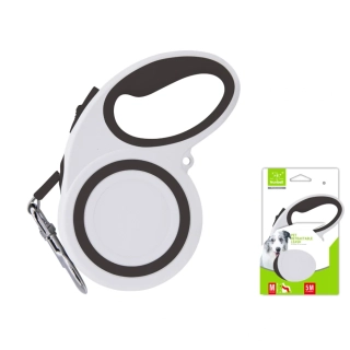 Samonavíjecí vodítko Profi Nunbell 5 m - černo-bílé