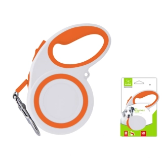 Samonavíjecí vodítko Profi Nunbell 5 m - oranžovo-bílá