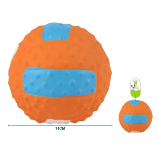 Gumový volejbalový míč pro psy Nunbell - oranžový M