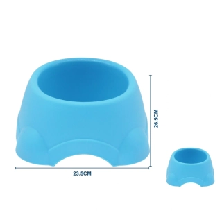 Plastová miska pro psy kulatá Nunbell - modrá L