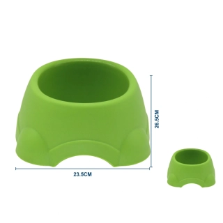 Plastová miska pro psy kulatá Nunbell - zelená L