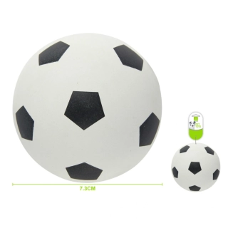 Gumová hračka pro psy Nunbell – fotbalový míč (bílá)