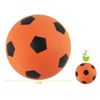 Gumová hračka pro psy Nunbell – fotbalový míč (oranžová)