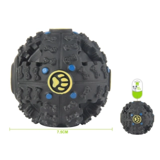 Interaktivní pískací míč pro psy Nunbell – PawBall černý