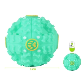 Interaktivní pískací míč pro psy Nunbell – PawBall tyrkysový