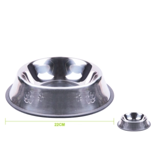 Nerezová miska s tlapkami Nunbell S