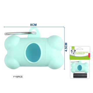 Zásobník na sáčky BoneBuddy Nunbell – tyrkysový S (1 ks)