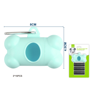 Zásobník na sáčky BoneBuddy Nunbell – tyrkysový M (3 ks)