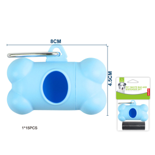 Zásobník na sáčky BoneBuddy Nunbell – modrý S (1 ks)