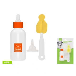 Kojenecká láhev pro zvířata 3 ks Nunbell - oranžová malá