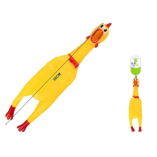 Pískací hračka pro psy Nunbell – gumová slepice